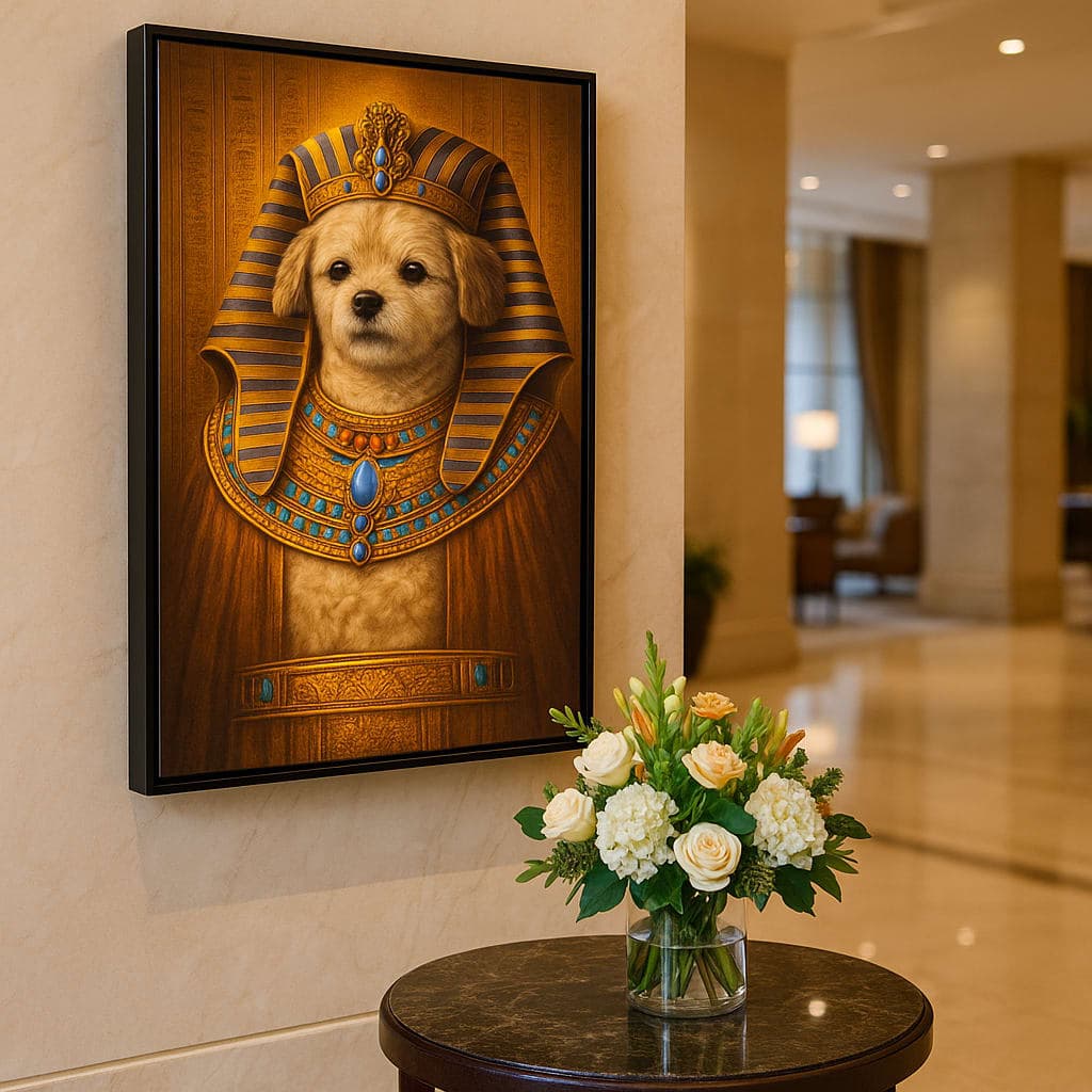 Canvas Float Frame Pet Portrait - Four sizes, ready to ship