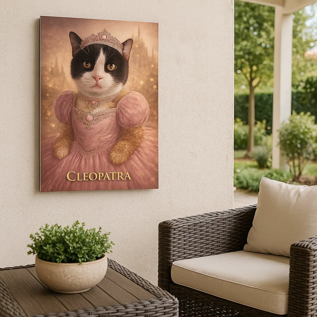 dibond metal pet portrait