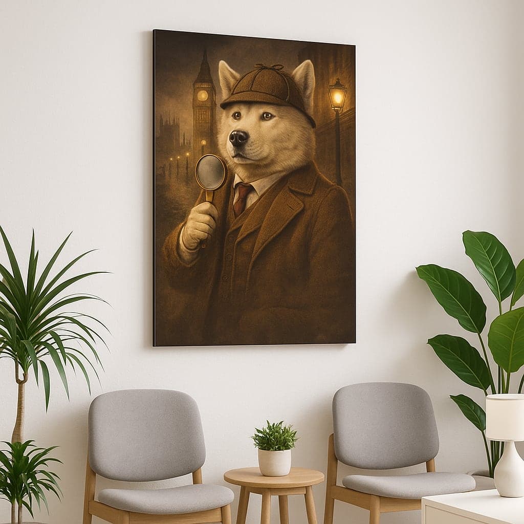 Dibond Metal Pet Portrait - Four sizes, infinite durability