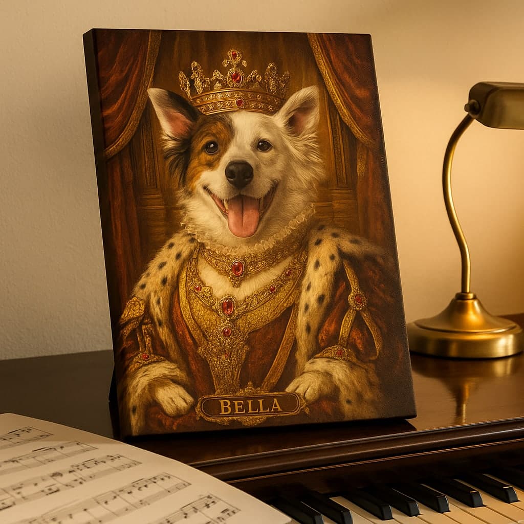 Easel Canvas Pet Portrait - Four sizes, every mood