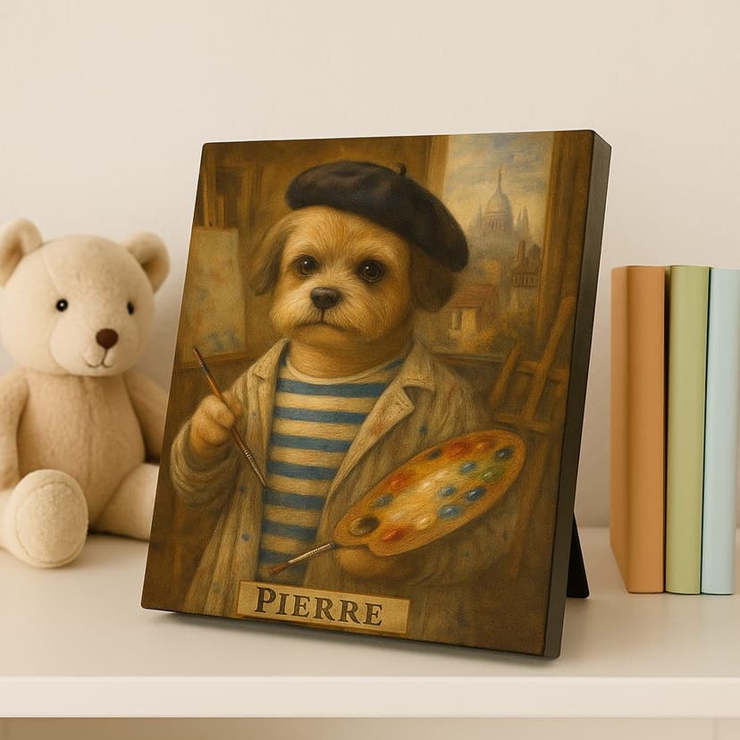 Easel Canvas Pet Portrait