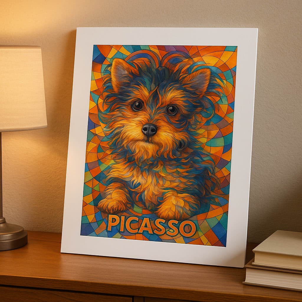 Fine Art Pet Portrait Print - Acid-free paper, forever vibrant