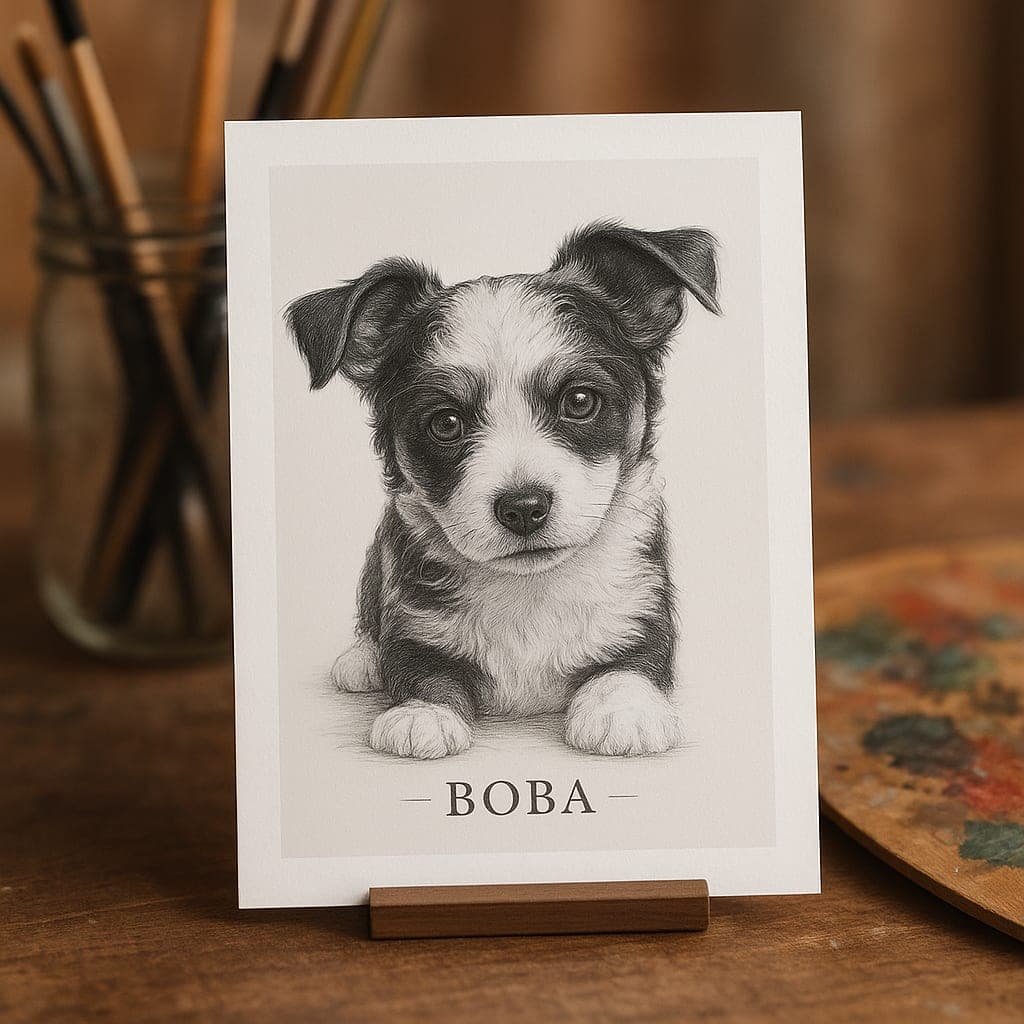 Fine Art Pet Portrait Print - Giclee process, gallery credibility