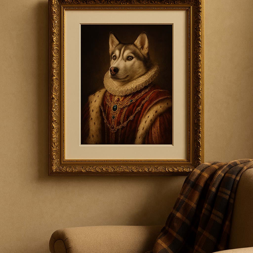 Framed Pet Portrait - Customize every detail