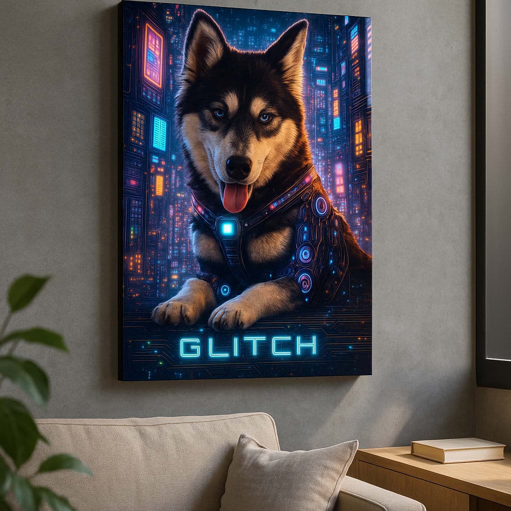 hd metal pet portrait