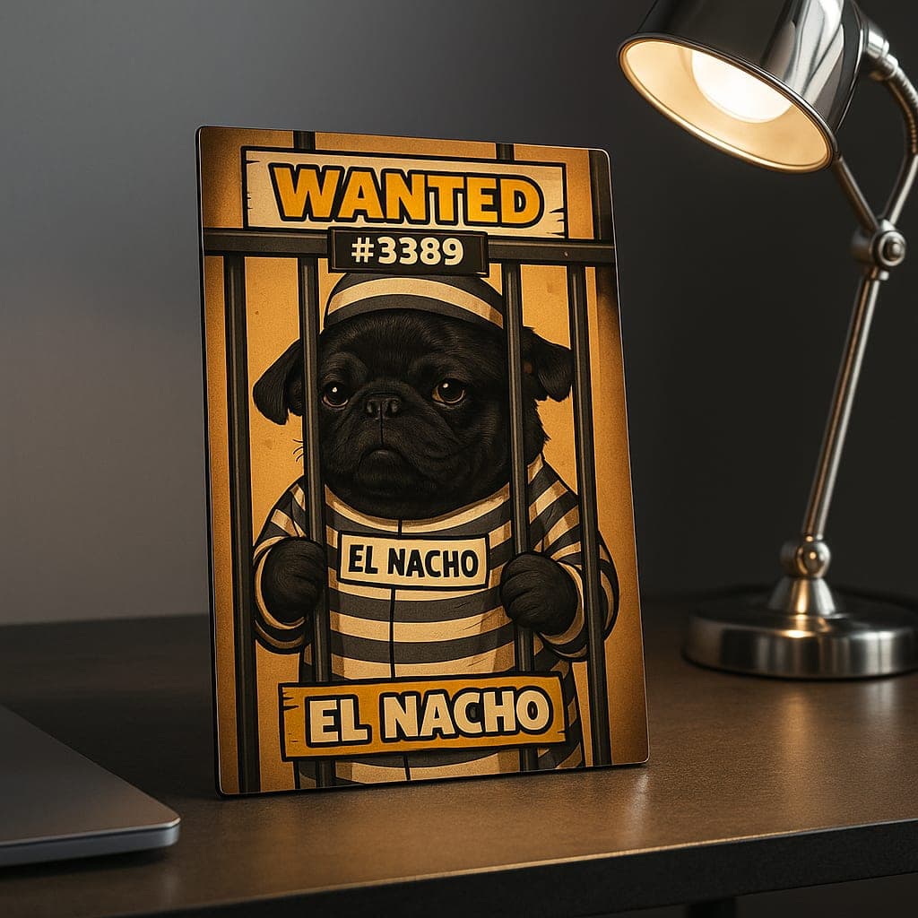 hd metal pet portrait