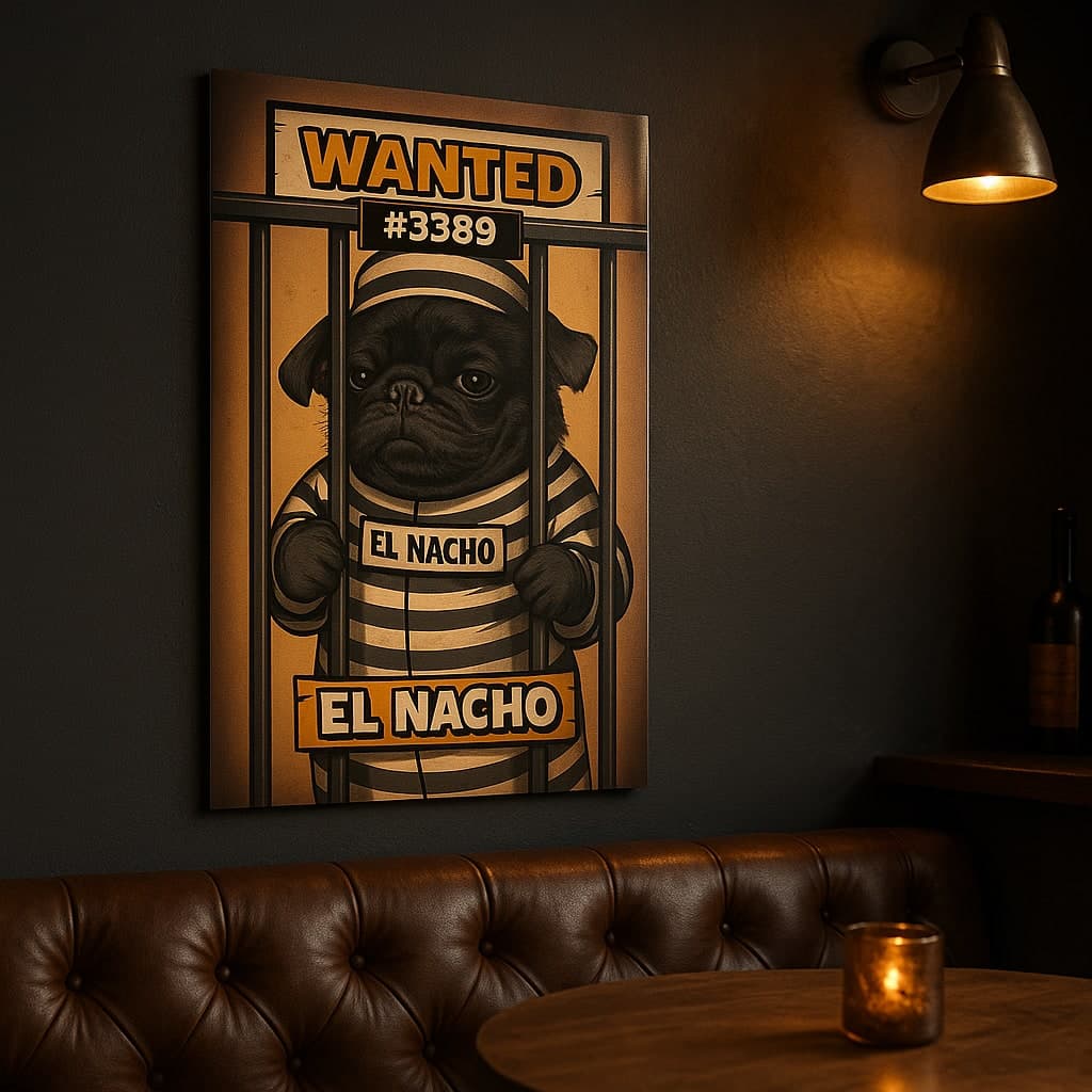 Metallic Photo Pet Portrait - Archival inks, lifetime vivid