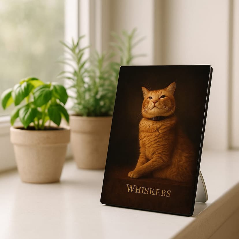 Photo Panel Stand Pet Portrait