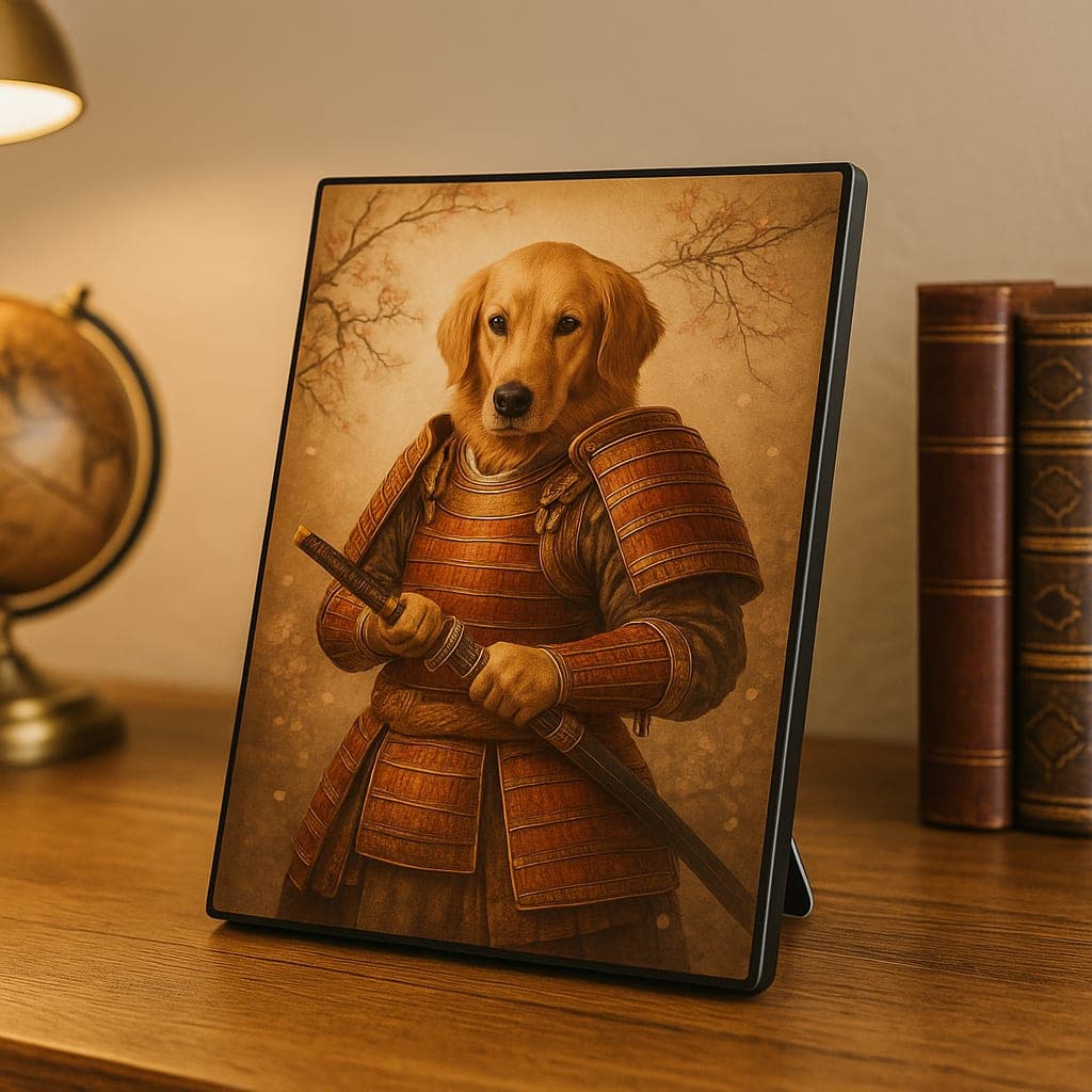 Photo Panel Stand Pet Portrait - Glossy finish, vivid color