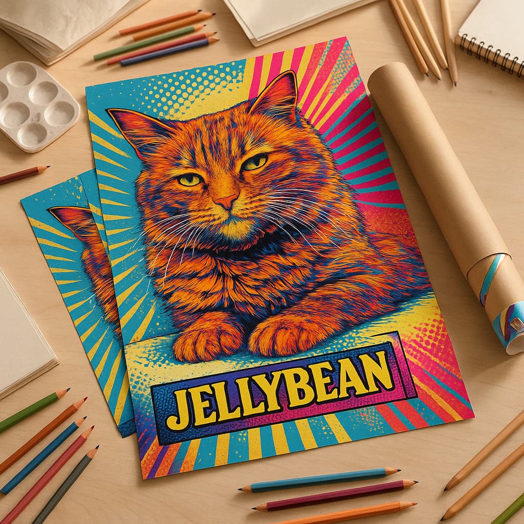 Poster Pet Portrait - Satin finish, no glare