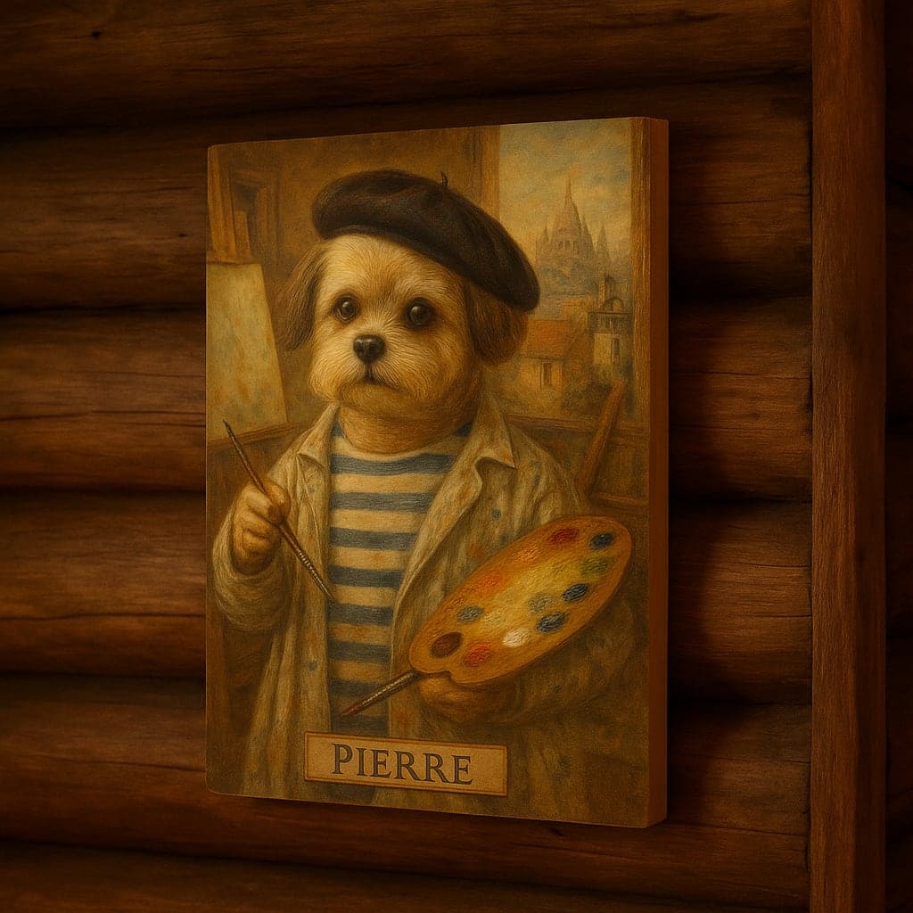 Wood Print Pet Portrait - UV-cured inks, built to last