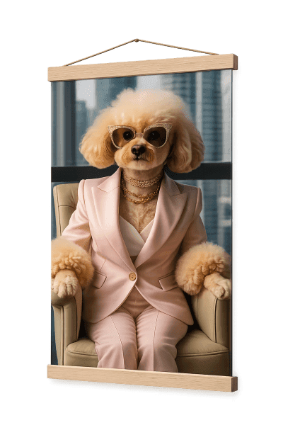 Matte Poster with Hanger pet portrait