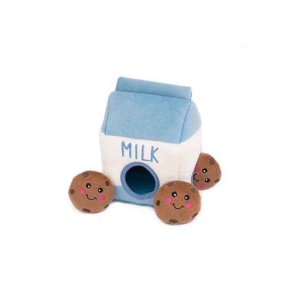 ZippyPaws Burrow milk and cookies puzzle