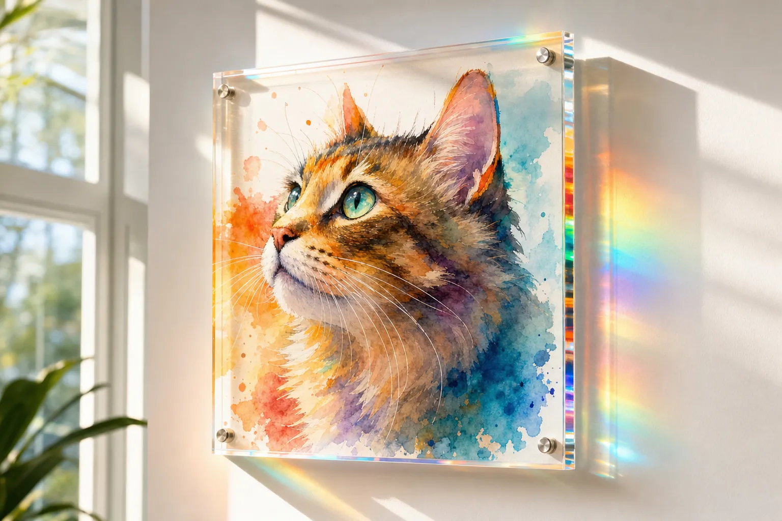Acrylic Pet Portrait in context