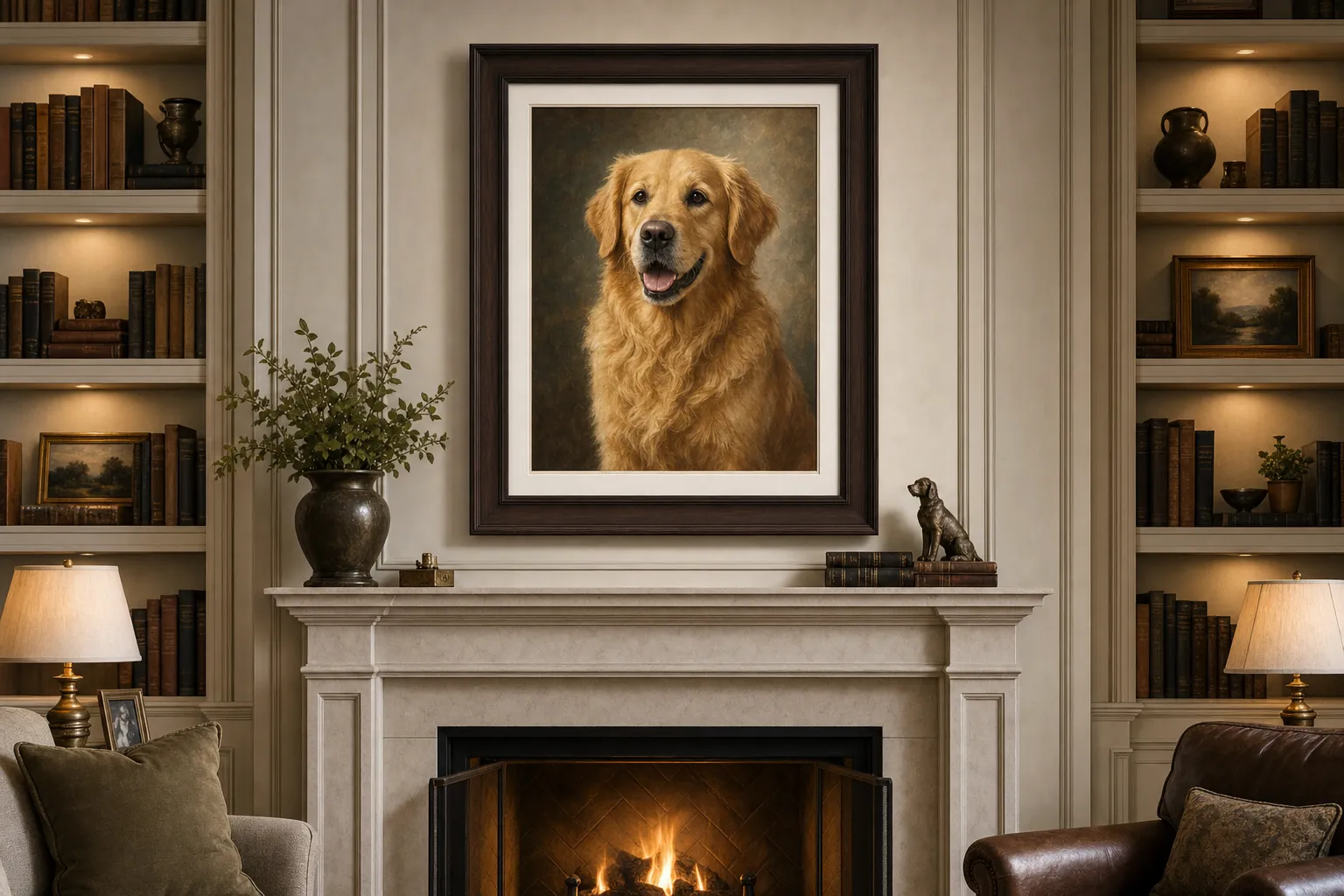 Framed Pet Portrait in context