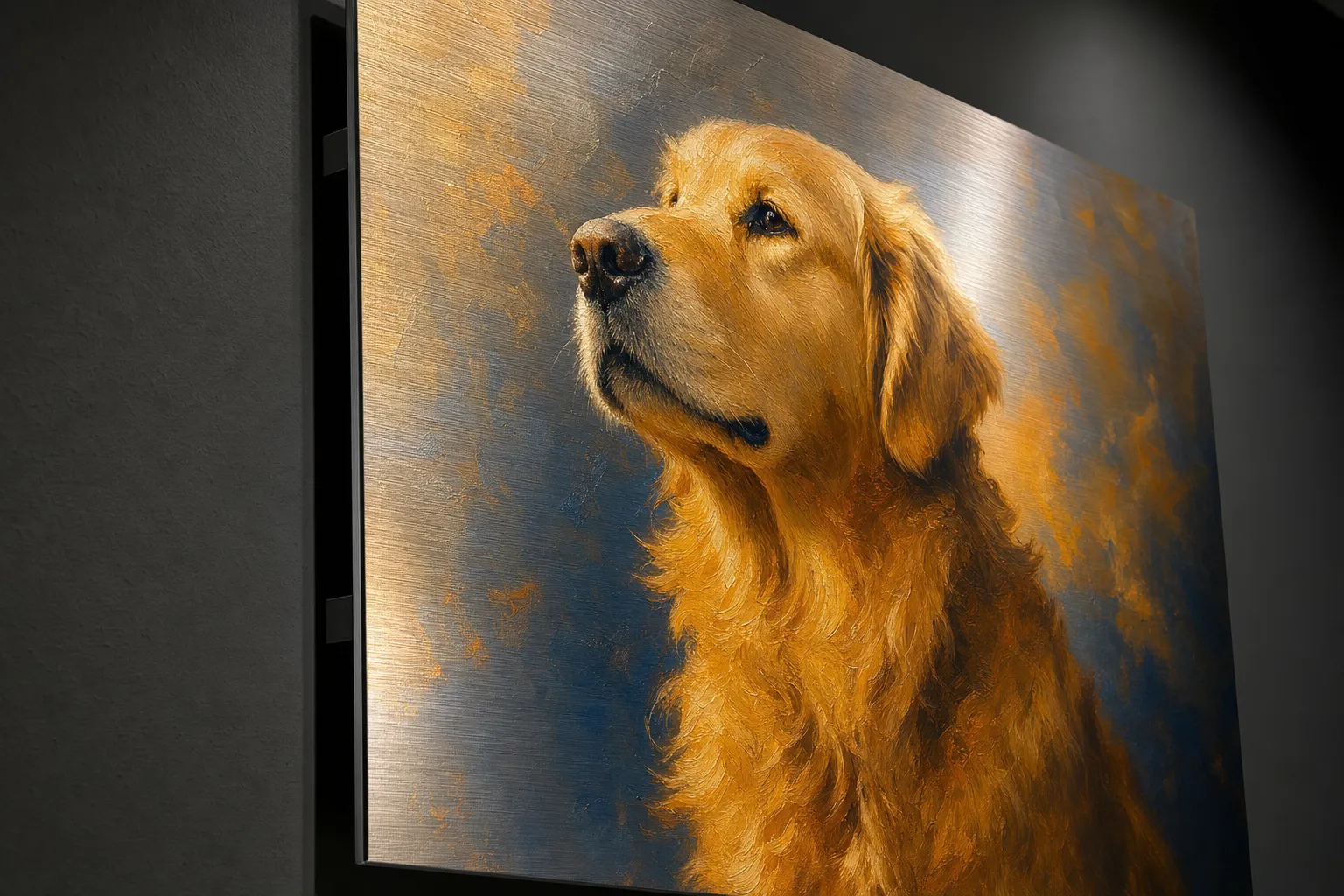 Metal Print Pet Portrait in context