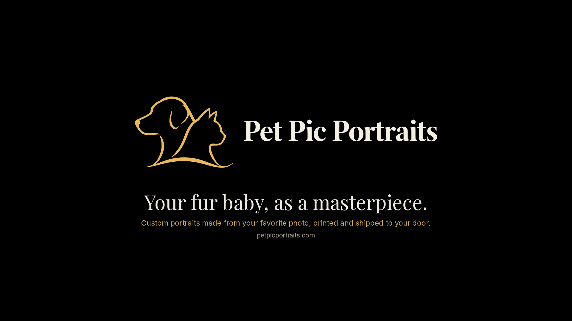 Pet Pic Portraits Pinterest cover banner