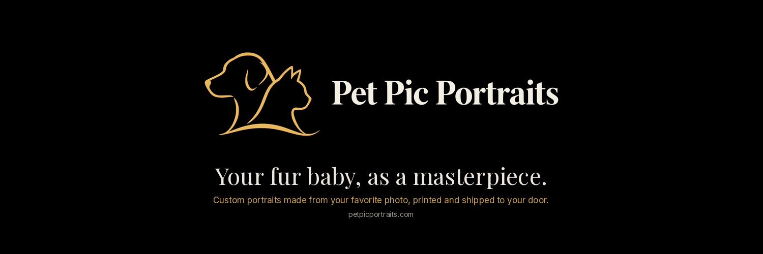 Pet Pic Portraits X header banner