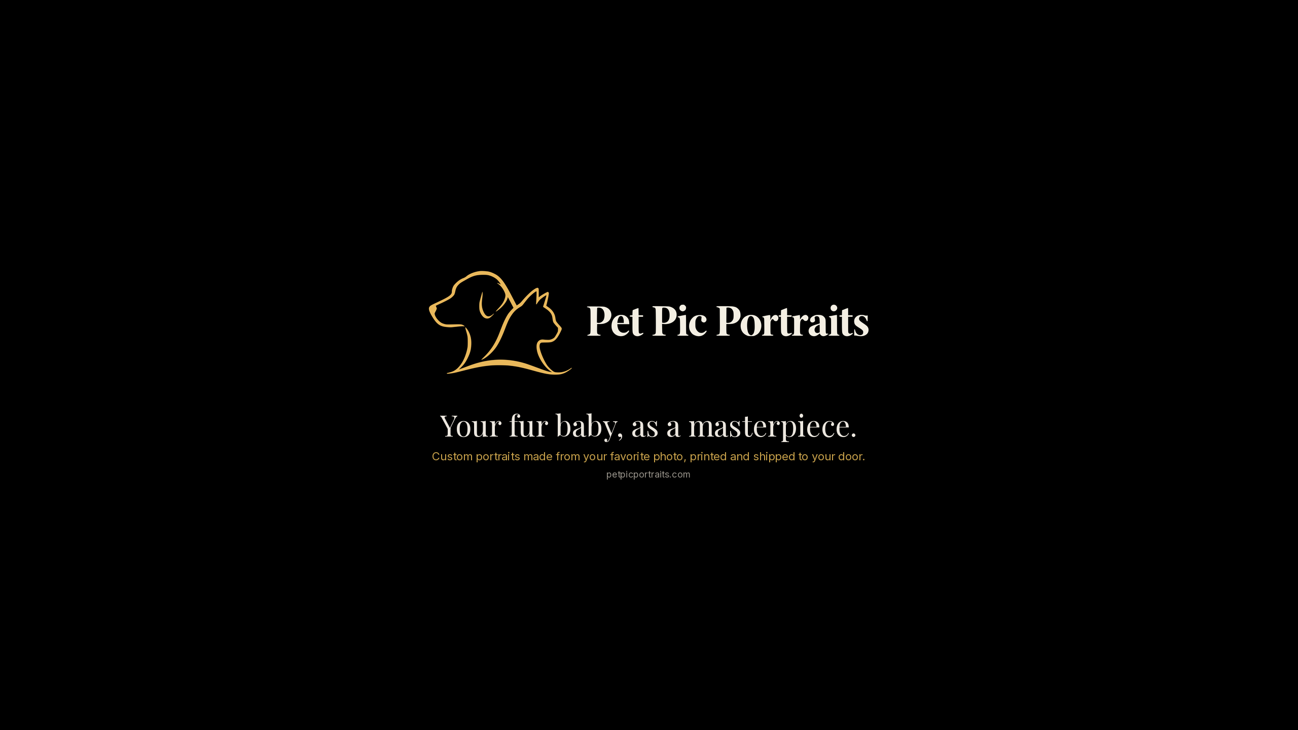 Pet Pic Portraits YouTube channel art banner