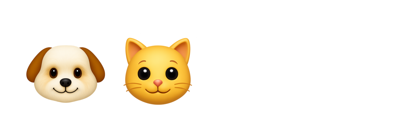 Pet Pic Portraits Logo, transparent (white wordmark)