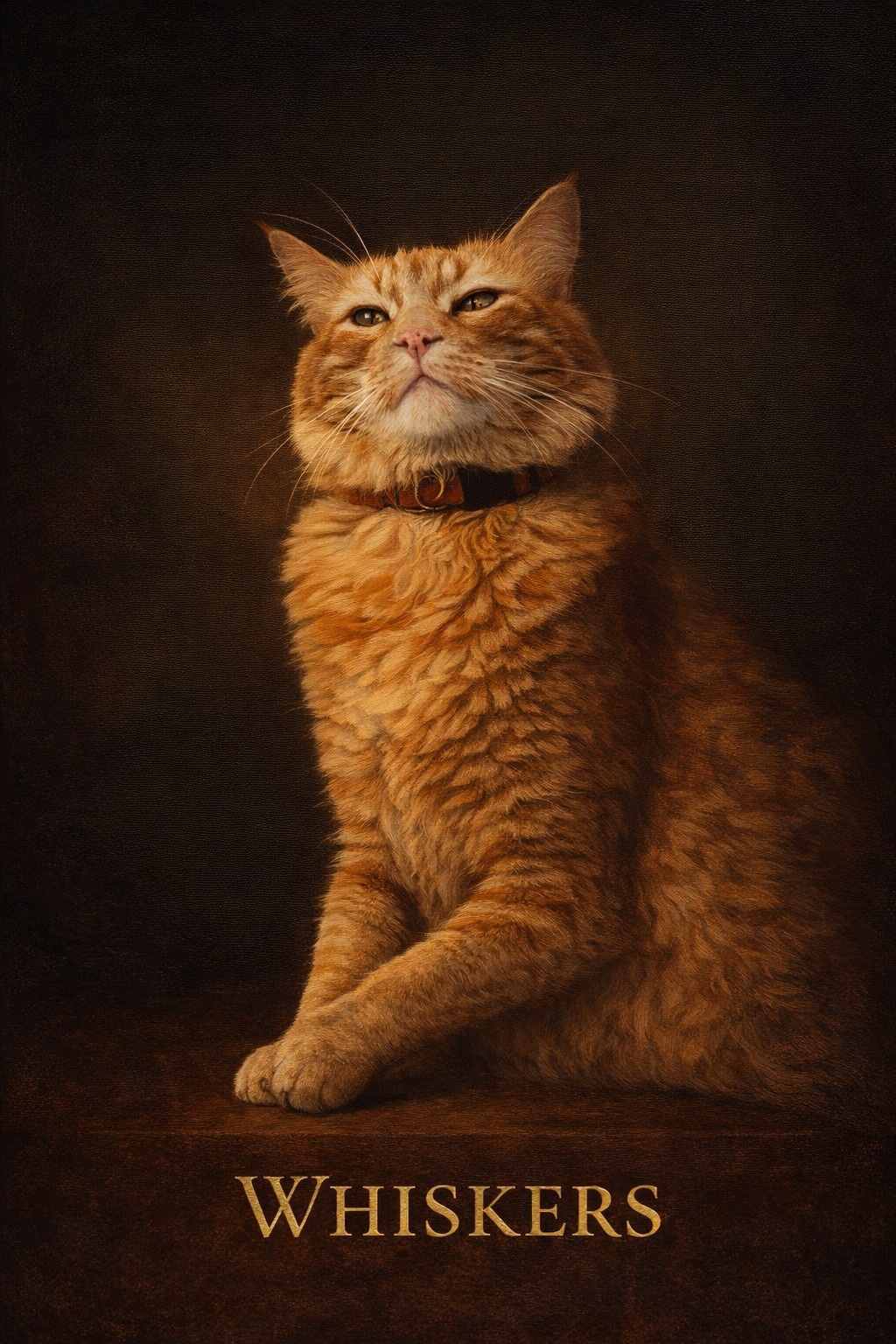 An oil painting style custom pet portrait, a top selling Pet Pic Portraits style