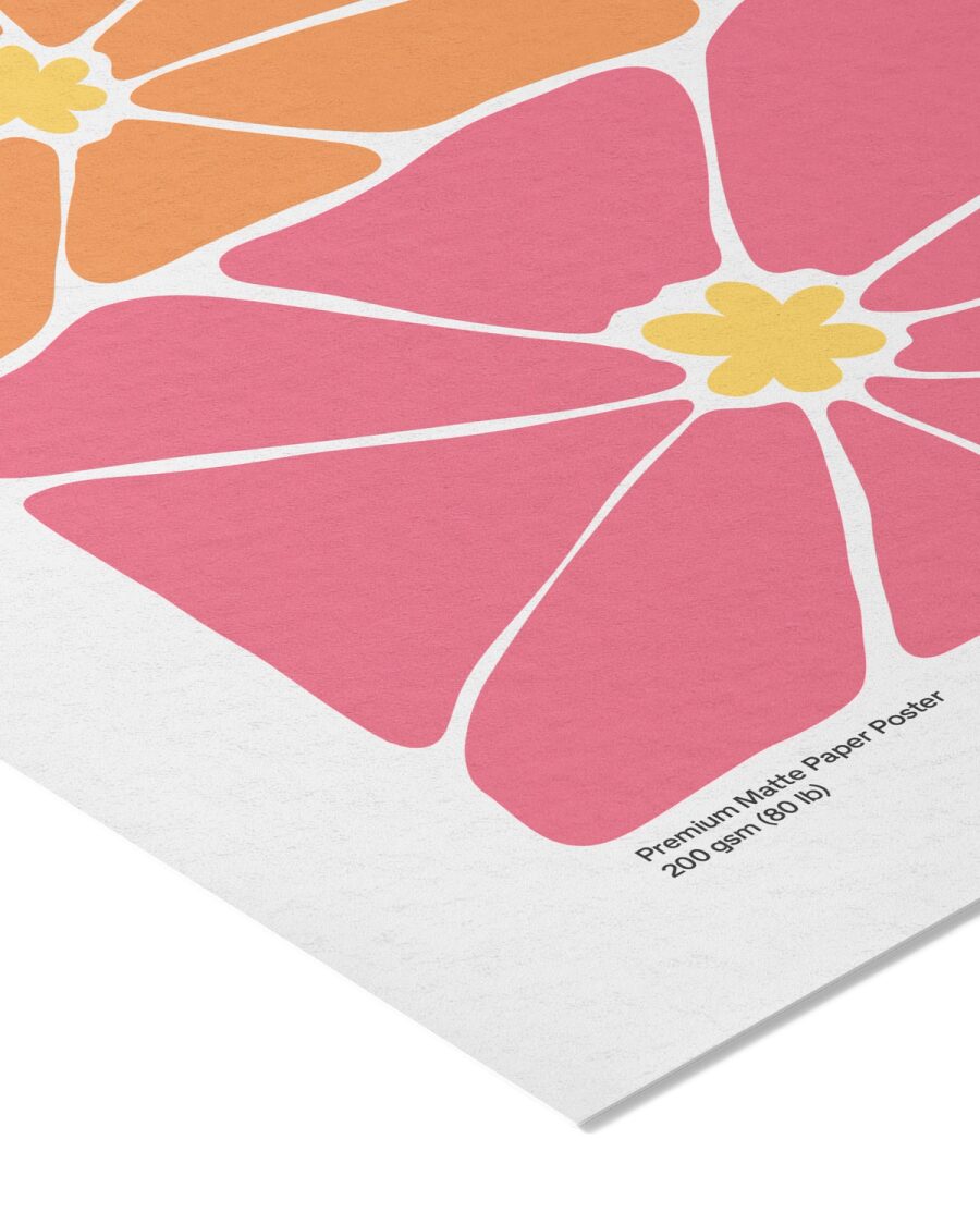 The paper, close up. It is the 200 gsm uncoated matte stock, 80 lb cover.